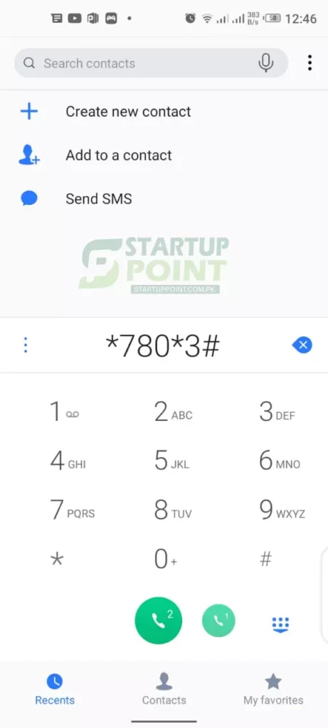 Method 1 Dialing-the Ufone Code Launch your phone's dialer.